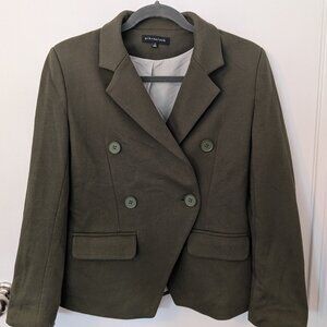 Gibsonlook Double Breasted Blazer - Deep Green. Size Small